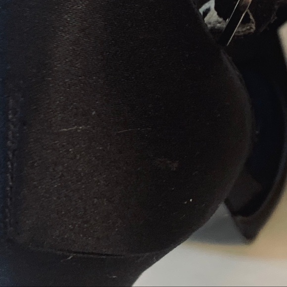 Audrey Brook | Estella Black Satin Peep To… - Picture 12 of 14